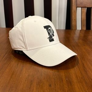 Polo Ralph Lauren P Wing Stadium Hat Cap white black One Size Strap Back Mens